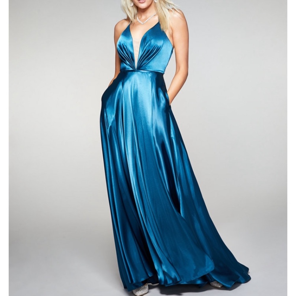 Betsy Adams Blue Dress